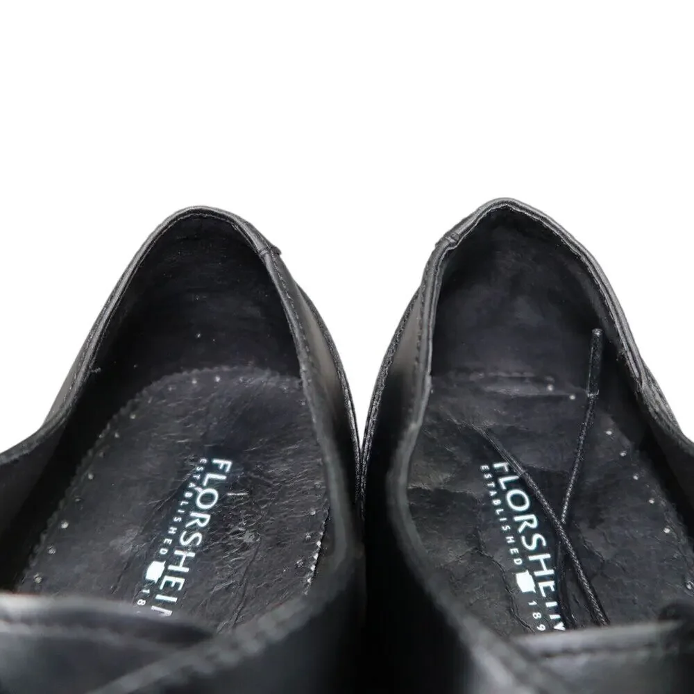 Florsheim Shoes Mens 10.5 Oxford Formal Classic Cap Toe Leather Dress Work Black